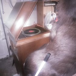 Antique Phonograph Table