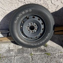 Used Wheel And Tire Holds Air