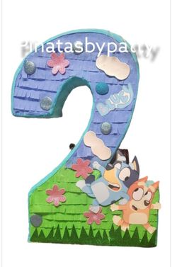 Bluey Number 2  Pinata 