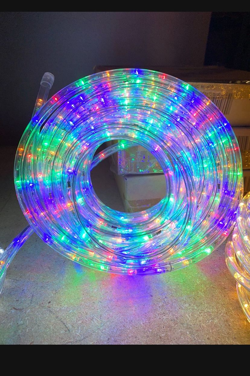 New In Box $15 For 50ft Rope Light. Availa In Blue, Red, Warm White, Cool White,& Multicolor