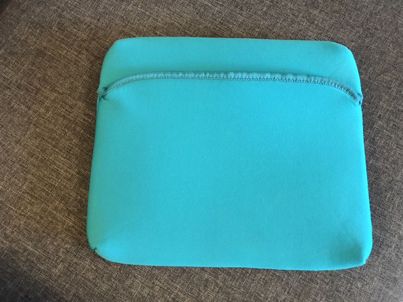 Vibrant turquoise iPad notebook laptop case