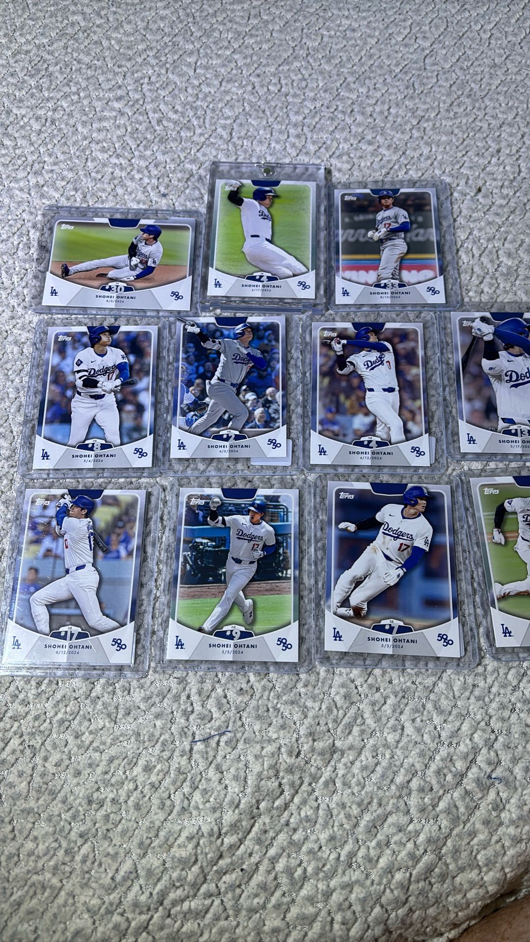 Shohei Ohtani 50/50 Lot 11 Cards Total