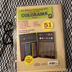  New $51 Piece Coloring Kit 