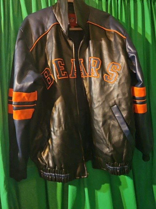 Chicago Bears Leather Coat