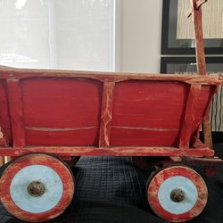 Antique Child’s Wooden Wagon 
