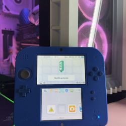 Nintendo 2DS Blue Handheld Game Console