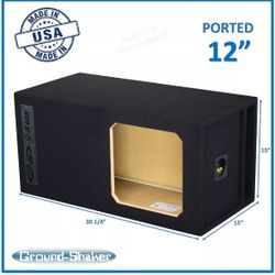 12” Single Ported Sub Box Subwoofer Enclosure Car Audio Caja Para Bocina 12” Ground shaker