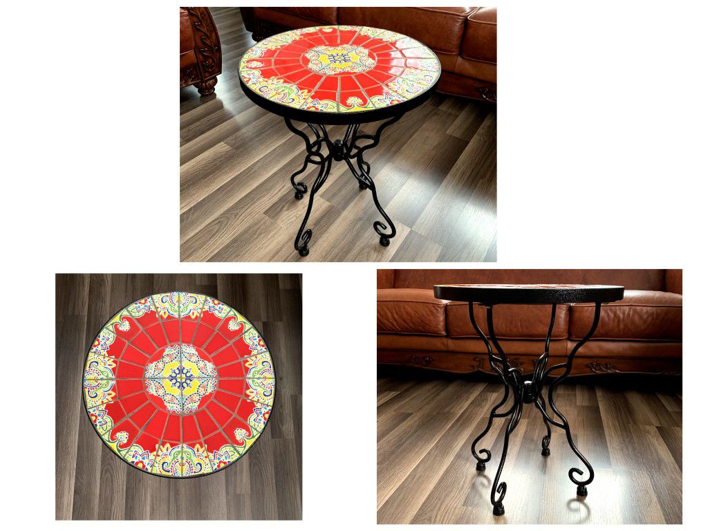 Cute Coffe Table with Beautiful Tile Design