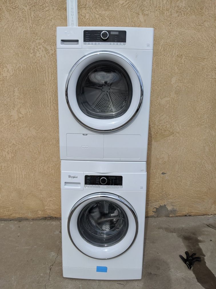 Compact 24" Ventless Front Load Washer Electric Dryer Stackable Set