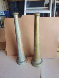 Vintage fire hose nozzles