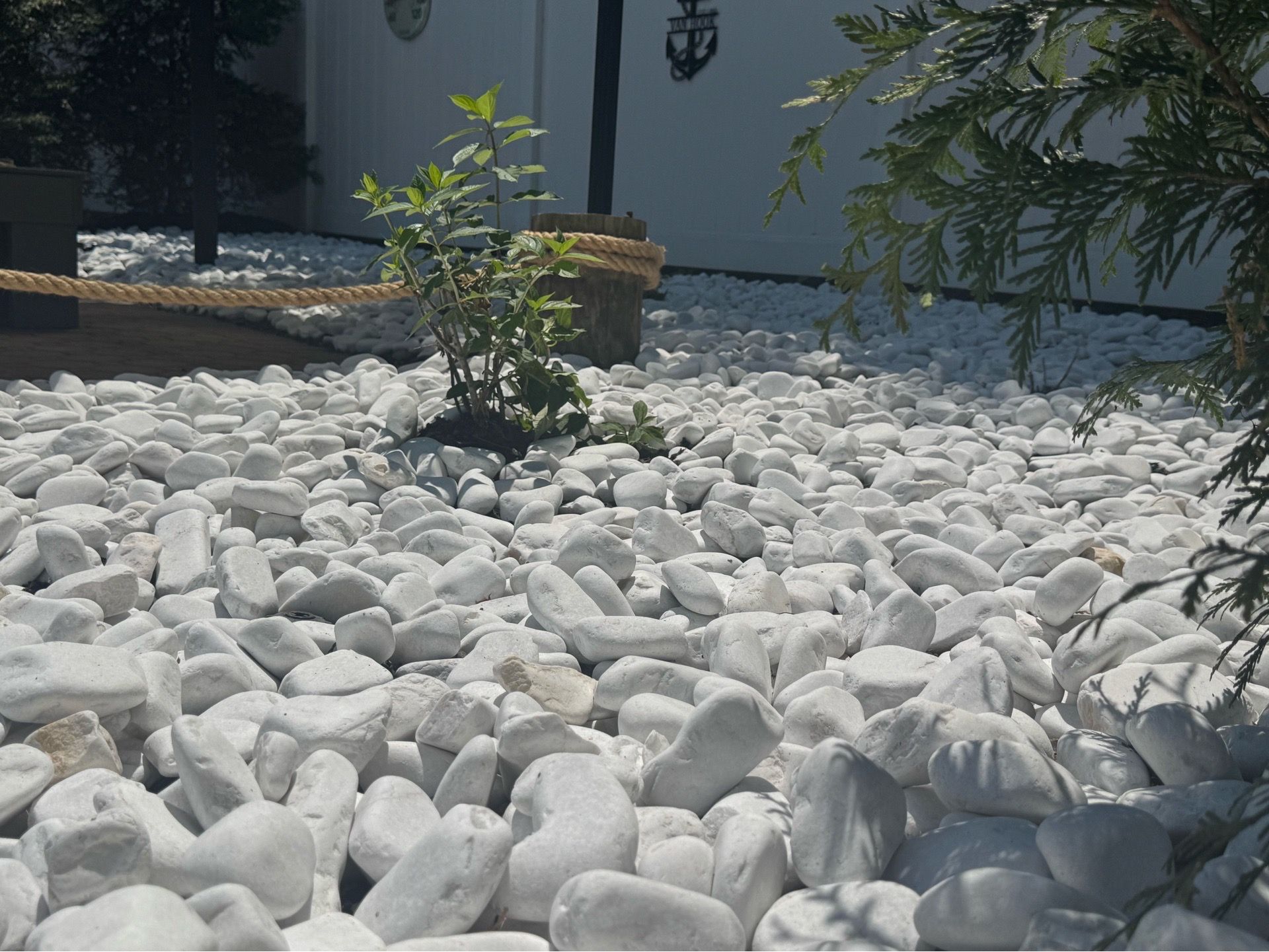 Snow White Dolomite Pebbles – Premium