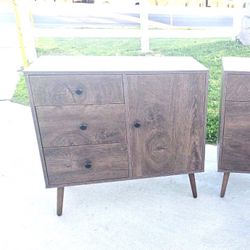 Storage Cabinet Mid-Century Modern Sideboard, Drawer Dresser,TV Stand Freestanding Cupboard for Home Office, Living Room Nightstand For Bedroom 