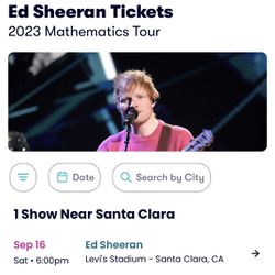 4- Ed Sheeran Tickets Sep 16 San Jose Thumbnail