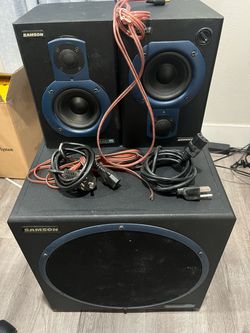 Samson Resolv 40a Active Studio Monitors + Subwoofer Resolv 120A movie theater