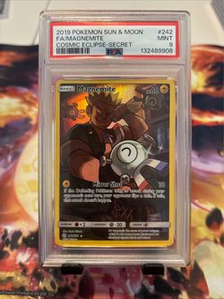 Graded Pokemon - Magnemite (242/236) Cosmic Eclipse PSA 9.