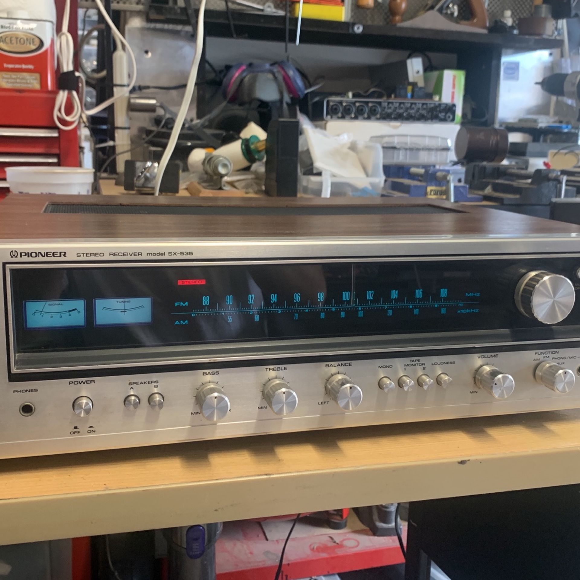 Vintage Pioneer Sx 535 Receiver .. In Perfect Working Condition