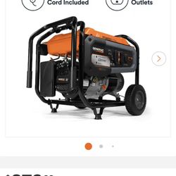 Generac generator (8125 / 6500-Watt Gasoline Powered Portable Generator with COsense)