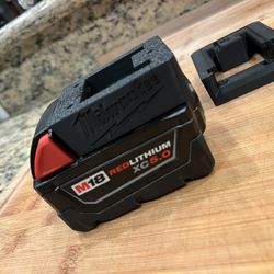 2-Pack Milwaukee M18 Battery Wall Mounts