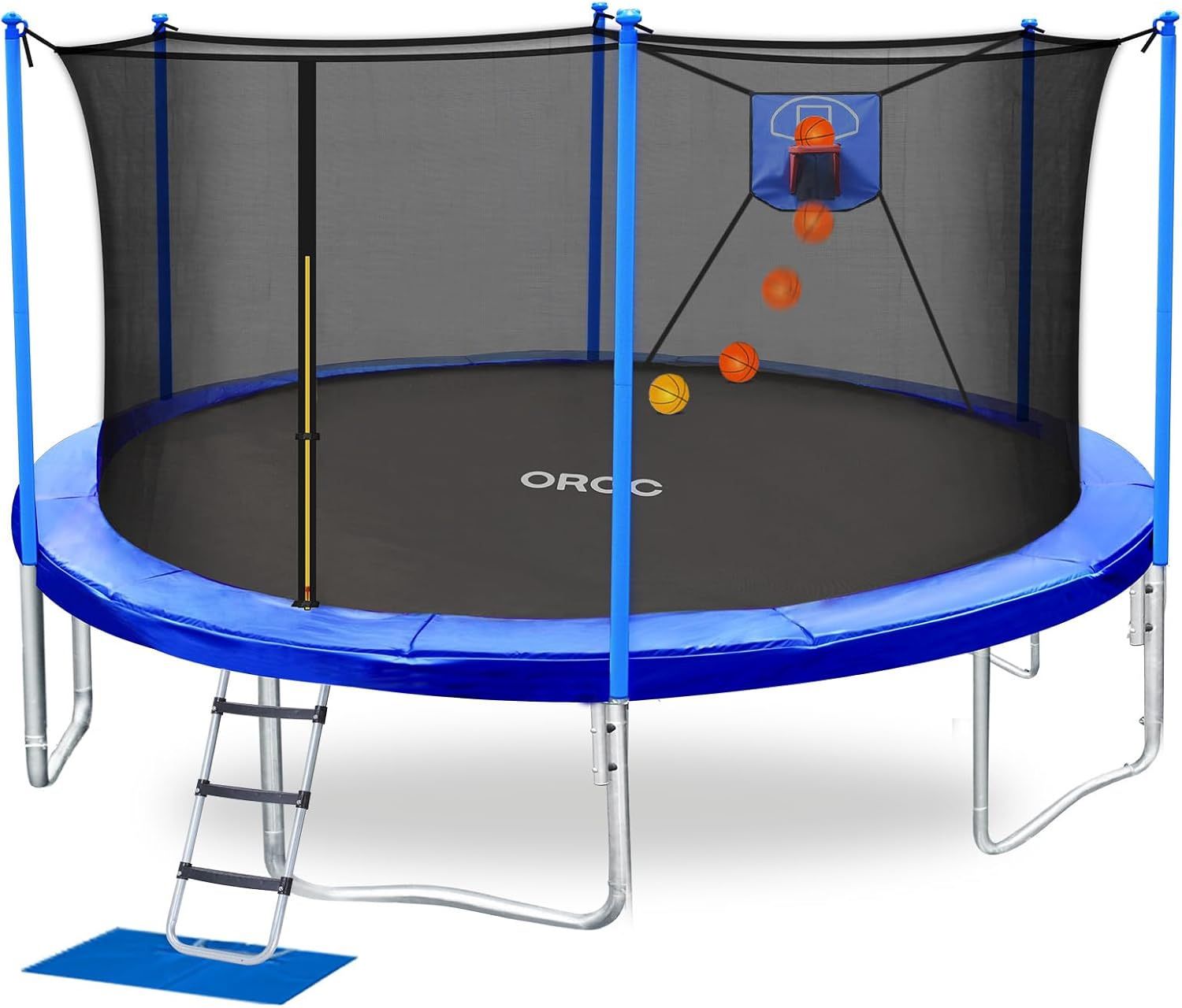 ORCC 14ft Trampoline with Basketball Hoop – Excellent Condition (Used) SUMMER SALE!
