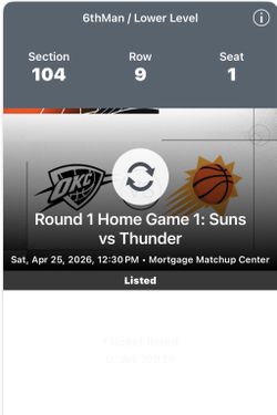 PHOENIX SUNS PLAYOFF GAME 1 VS OKLAHOMA CITY THUNDER GAME 3