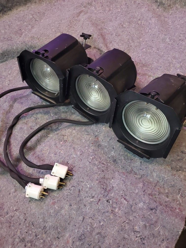 Stage Lighting 3 Fresnel 6" Cat65Q By ALTMAN All Three INCLUDED