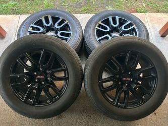20” GMC 1500 Sierra Elevation Wheels & Bridgestone Tires