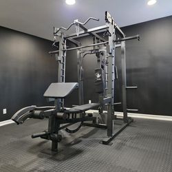 Smith Machine 2001 | Multi-Use Adj Bench | Gym Equipment | Fitness | Squat Rack | Excercise |🔴WEIGHTS AND BARBELL SOLD SEPARATELY 🔴 FREE DELIVERY 🚚