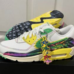 Nike Air Max 90 x Univ of Oregon x Grateful Dead -Size 10M