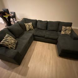 Large Dark Grey Sectional 