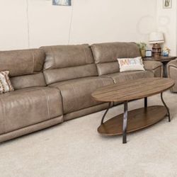 Beige Power Reclining Couch!!!