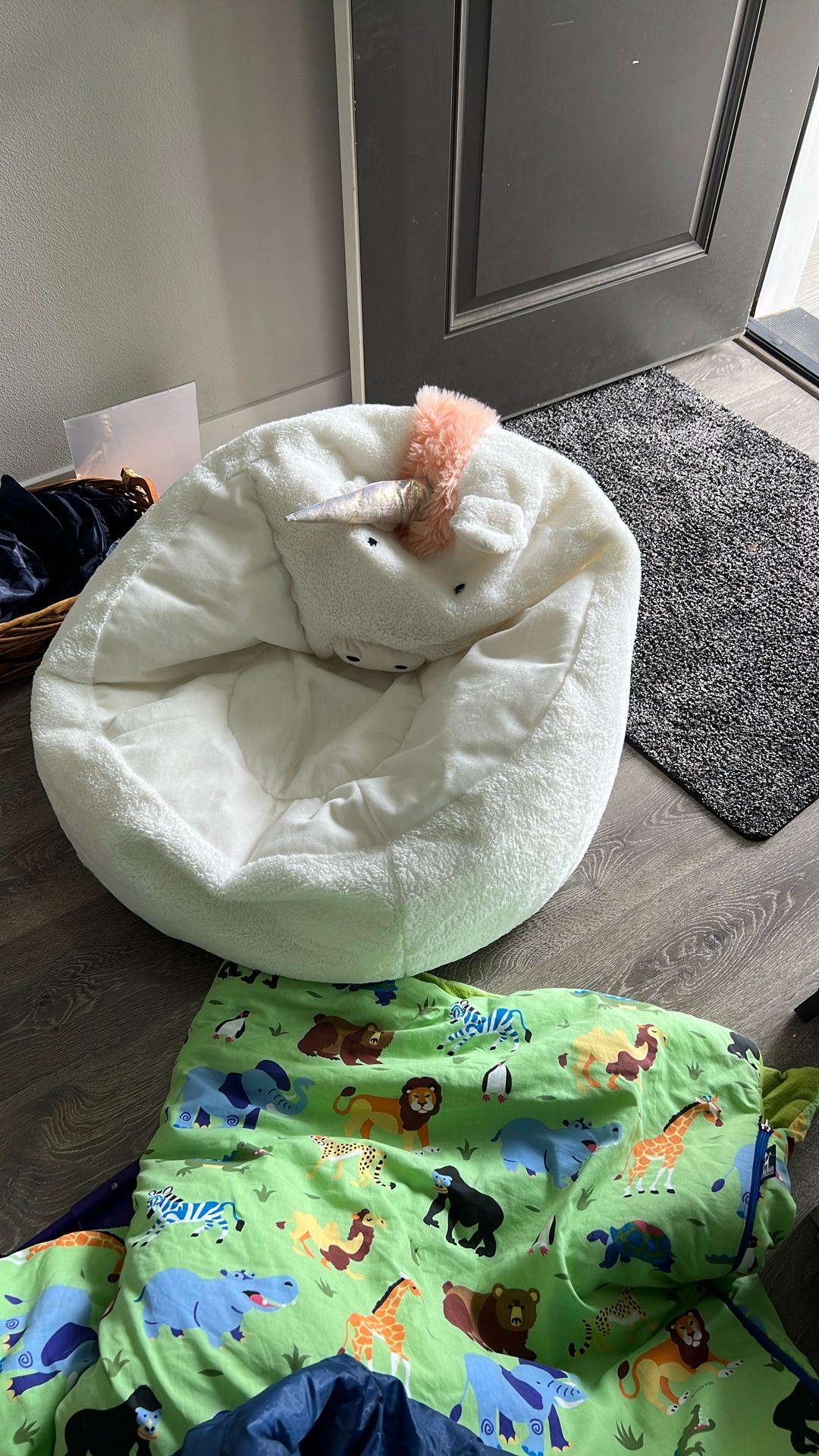 Childs unicorn beanbag