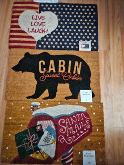 3 New Coir Doormats By Design Imports