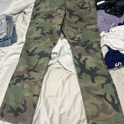 Camo Cargo Pants Size 36