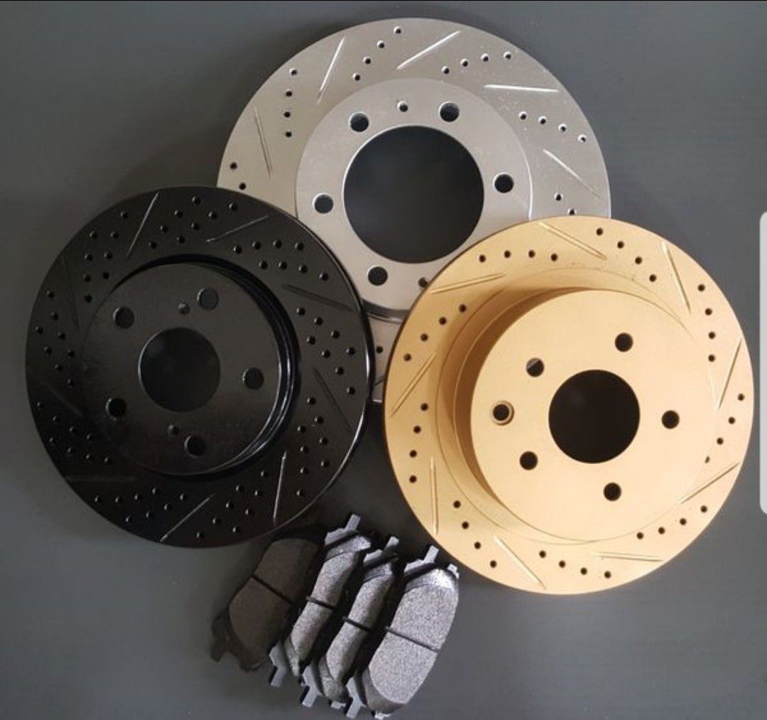 Cross Drilled and/or Slotted Brake Rotors + Pads Package | Available For All Vehicles
