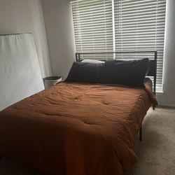 Queen Bed frame + Memory Foam Mattress // Need Gone ASAP