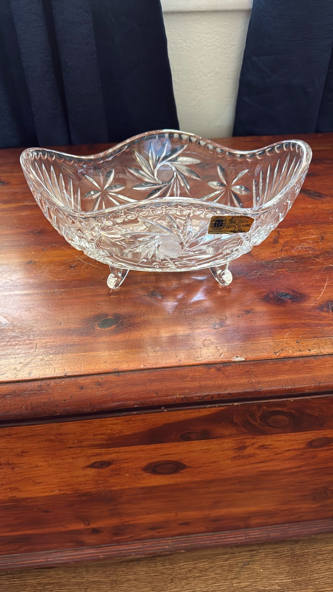 Tiara Oval Bowl 10 PBO Real Lead Crystal