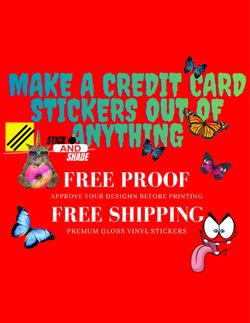 Custom credit card sticker
