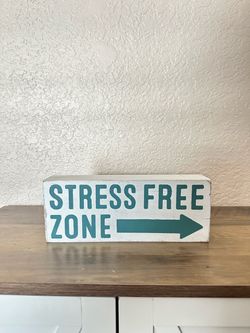 White Rustic Wood Sign
