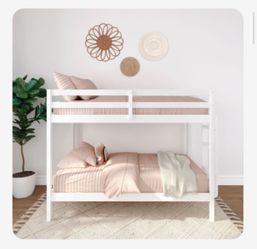 NEW Twin Over Twin White Bunk Bed | Unopened Box | Kids Bedroom Furniture | Bunk bed