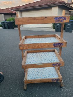 Vintage Tampico rolling cart