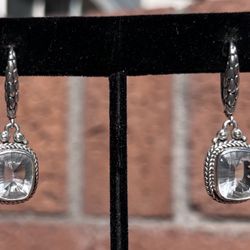 White Quartz Earrings 