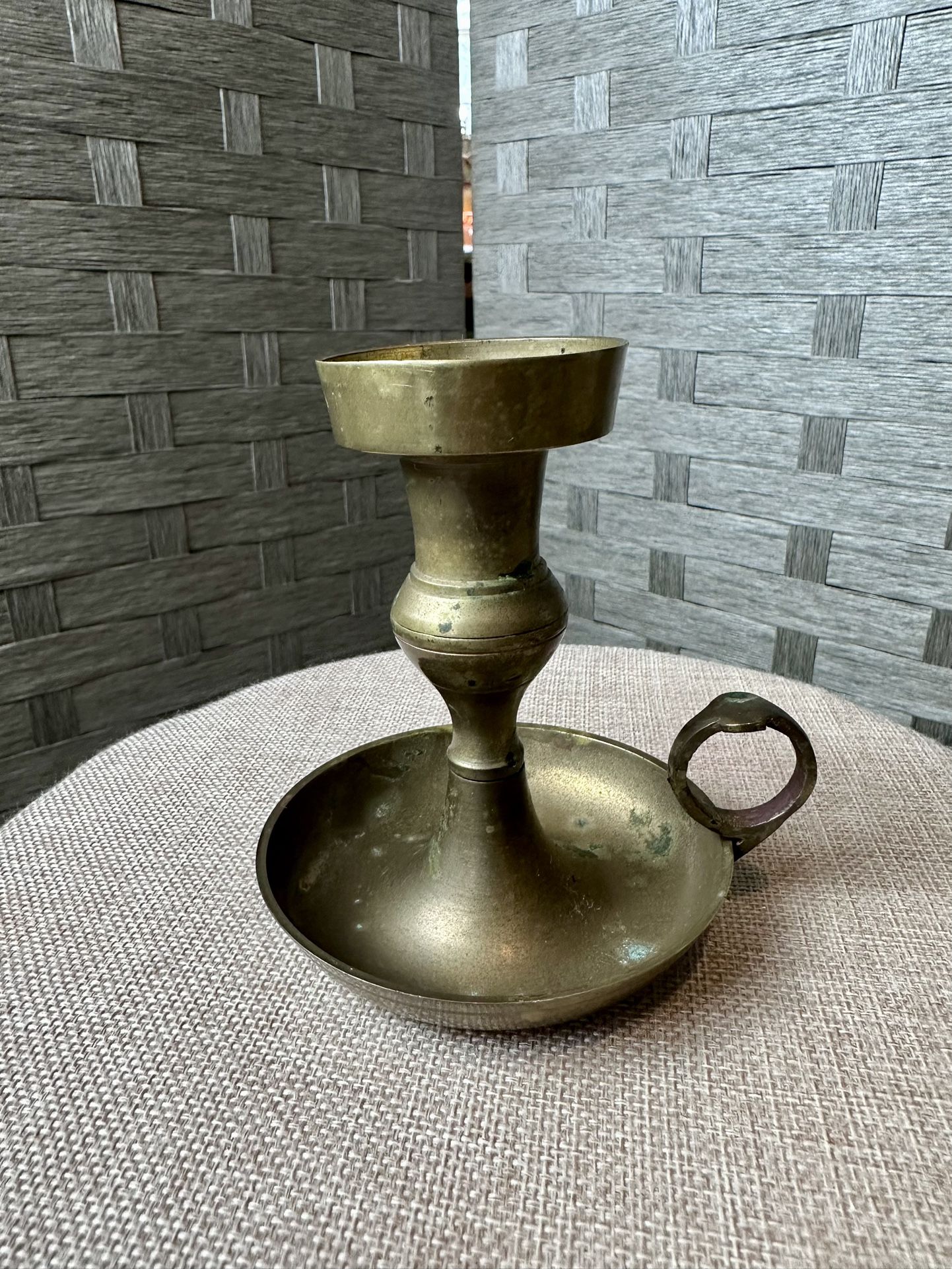 18th Century Brass Chamberstick