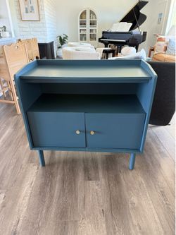 Blue side table