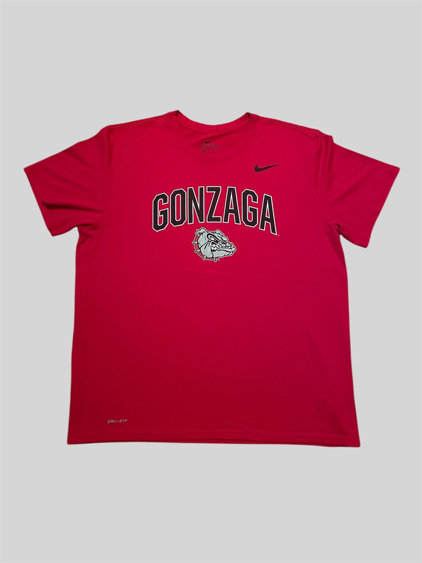 Gonzaga Bulldogs Nike red and black Dri fit t shirt Size XL