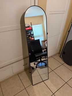 Brand New 59” Full Length Mirror – Black Floor Standing Mirror