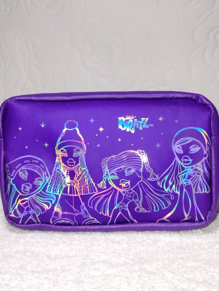 Bratz Holographic Purple Makeup Bag — Brand New