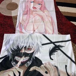 New  Jumbo 3 Anime Pillow Cases 