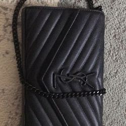 New ALL BLACK Saint Laurent Paris purse