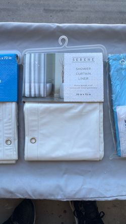 Shower curtain liners