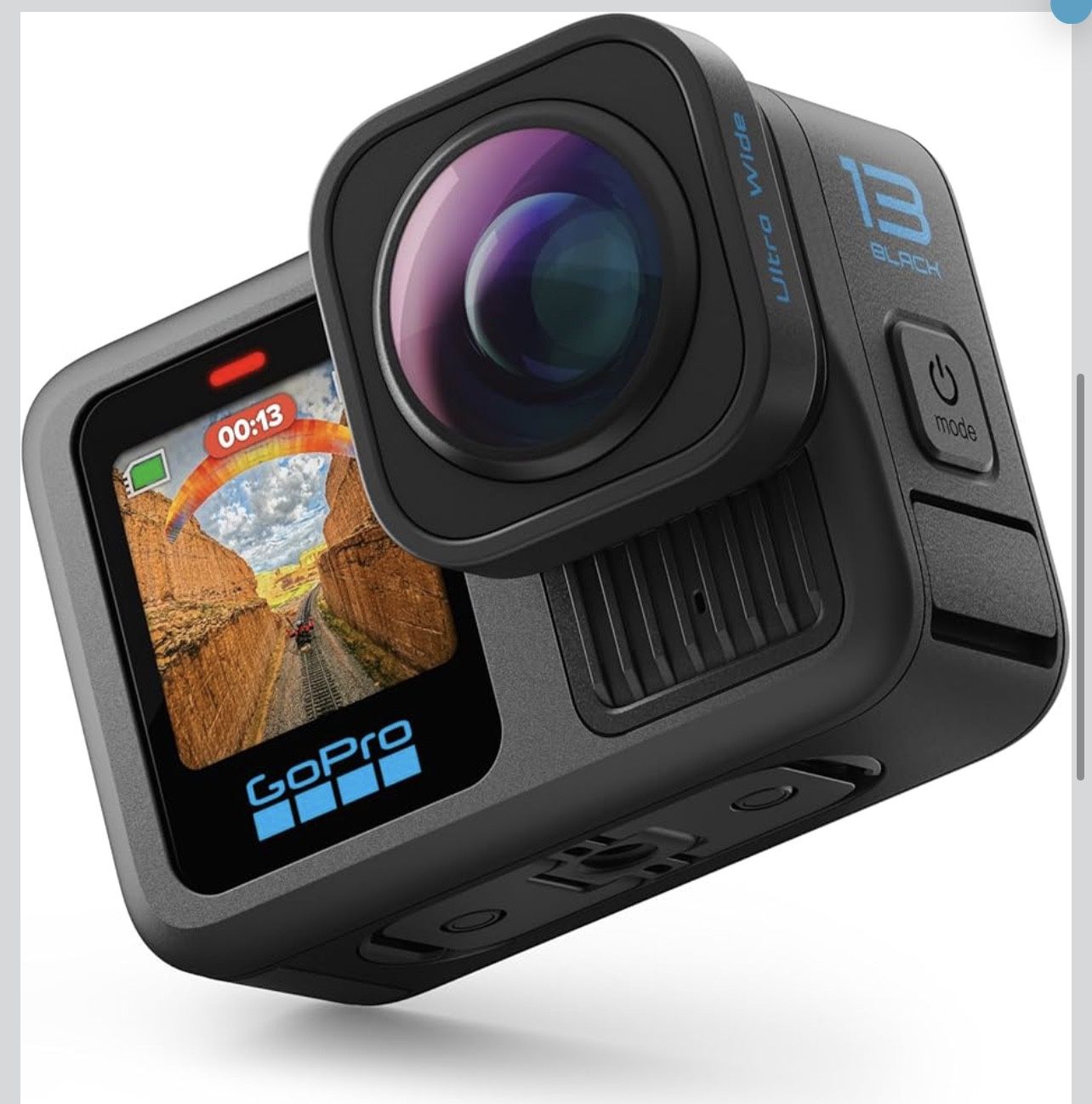 GoPro - HERO13 Black Ultra Wide Action Camera - Black + 4ft (1.2m) Extension Pole + Waterproof Shutter Remote